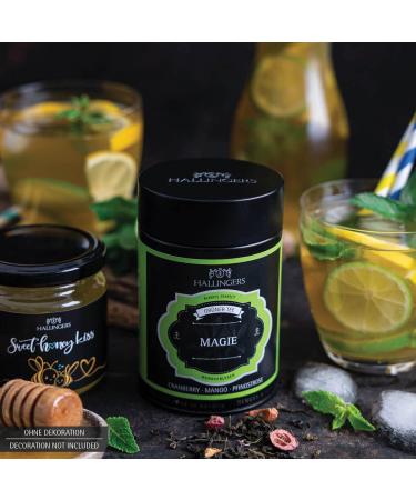 Hallingers Magic Loose Green Tea with Cranberry Mango & Peony - Perfect Mother's Day & Father's Day Gift | Recovery & Friendship Essentials - Buy Online on GoSupps.com