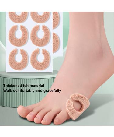 Felt Callus Cushions 24pcs - Soft Breathable Sweat Absorbing Pads for Foot Calluses - Adhesive Callous Cushions for Comfort and Protection - Buy Online on GoSupps.com