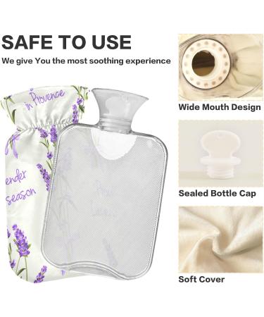 Buy Lavender Floral Hot Water Bottle | 2L Pain Relief & Hand Warmer | International Shipping - Buy Online on GoSupps.com