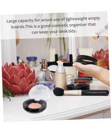 Ipetboom Makeup Blush 8pcs Eye Shadow Blank Lip Balm Empty Makeup Eyeshadow Storage Case Blush Powder Lipstick Travel 3.5x1.5cm Black - Buy Online on GoSupps.com