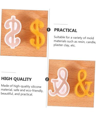 STOBOK 12 Pcs Silicone Mold Silicone DIY Mold DIY Symbol Mold Epoxy Jewelry Molds Gummy Molds Resin Necklace Mold Molds for Concrete DIY Crafts Cake Mold Manual White Silica Gel Whitex3pcs 4.8X4.2CMx3pcs - Buy Online on GoSupps.com