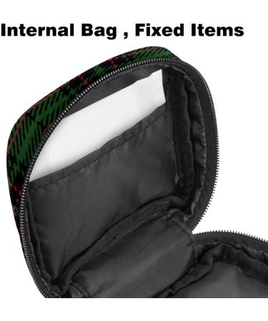 Portable Women's Binding-Up Bags | Menstrual Cup Pocket & Pads for Teens | Multicolored Green Caroma Design - Buy Online on GoSupps.com