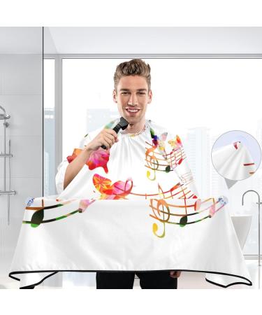 Shop Waterproof Barber Cape - Musical & Butterfly Print Hair Cutting Bib for Men & Women - Buy Online on GoSupps.com