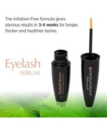 EssyNaturals Eyelash and Brow Growth Serum - Irritation-Free Formula - 2 Pack - Buy Online on GoSupps.com
