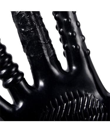 Black latex vibration Friction gloves couple massage Gloves Couples Manual for Women Men - Buy Online on GoSupps.com
