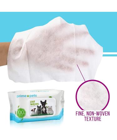 PrimePets Wet Wipes for Dogs & Cats - Antibacterial Cleaning Towels | 600 Pieces - Deodorizing Face & Ear Wipes for Pets - Buy Online on GoSupps.com