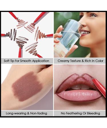 FOCALLURE Not Your Sweetheart Lip Liner - Duo-Head Ultra Fine Pencil with Brush #04 Spoiled Babe for Perfect Lip Definition & Filling | International Shipping Available - Buy Online on GoSupps.com