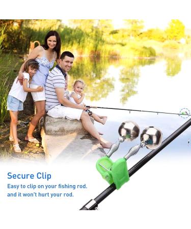 20pcs HLOGREE LED Night Fishing Rod Bait Alarm Bell with Dual Ring Bells - Portable Fishing Accessories for Fishing, 10 Red & 10 Green LED Lights - Buy Online on GoSupps.com