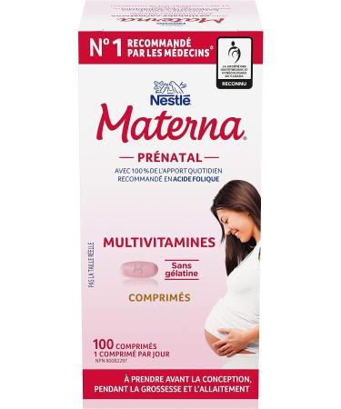 Materna Nestle Prenatal Postpartum Vitamin & Mineral Supplement 100 Tablets - 100 Count - Buy Online on GoSupps.com
