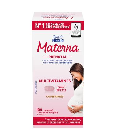 Materna Nestle Prenatal Postpartum Vitamin & Mineral Supplement 100 Tablets 100 Count (Pack of 1)