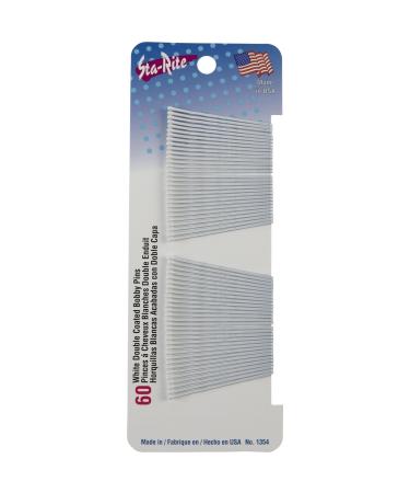 Sta-Rite White Bobby Pins - 60 count 60 Count (Pack of 1)
