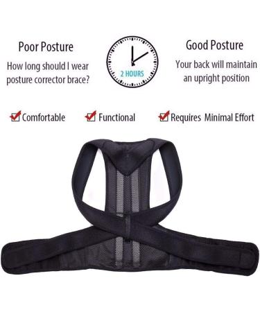 Aptoco Posture Corrector Brace - Unisex Adjustable XXL Back Support for Better Posture & Clavicle Support - Stop Slouching & Hunching - Buy Online on GoSupps.com