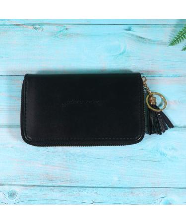 Lurrose Nail Print Stencil Card Holder | Nail Art Stamper Case & Plate Organizer - Black - Buy Online on GoSupps.com