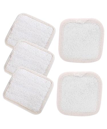 Hemoton 5pcs Loofah Shower Rub Mini Exfoliating Pads Bath Shower Loofah Loofa Sponge Pads Loofah Face Pads Shower Wash Loofah Sponge Facial Pad Face Scrub Pads Scrubber Miss Square 1 Count (Pack of 1)