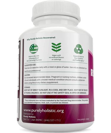 Resveratrol 1450mg Antioxidant Supplement with Japanese Knotweed & Vitamin C - Promotes Anti-Aging & Heart Health - 180 Vegan Capsules - Buy Online on GoSupps.com