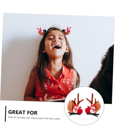 minkissy 12 Pairs Christmas Ball Hairpin Christmas Hair Clips Antler Hairpins Hair Jewels for Women Hair Clips for Kids Deer Antler Headband Christmas Bobby Pins Christmas Headdress Set - Buy Online on GoSupps.com