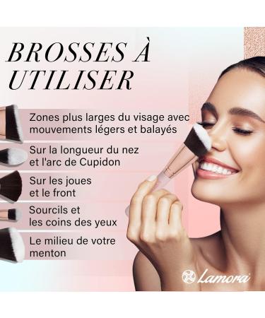 Highlighter Palette Makeup Illuminator Powder Bronzer Kit - With Mirror For Light to Medium Skin Tone - 4 Highly Pigmented Shimmering Colors - Vegan Hypoallergenic - Buy Online on GoSupps.com