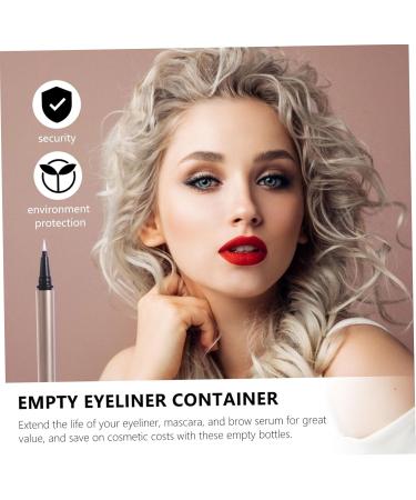 VINTORKY 5pcs Eyeliner Empty Pipe Bottle Refillable Eyeliner Pen Dropper Empty Cuticle Oil Pen Golden Plastic - Buy Online on GoSupps.com
