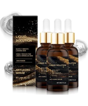 S rum anti- ge liquide s rum raffermissant et liftant pour le visage lotion l g re hydratante et d toxifiante r duit les rides et ridules convient tous types de peaux 3pcs