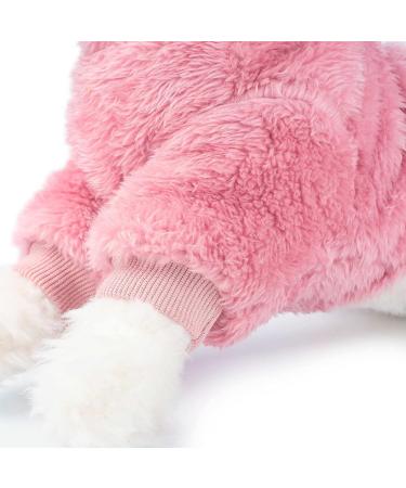 X-Small Pink Dog Sweater Coat Pajamas Christmas Apparel for Small Medium Dogs - Soft Warm Holiday Outfits - Buy Online on GoSupps.com