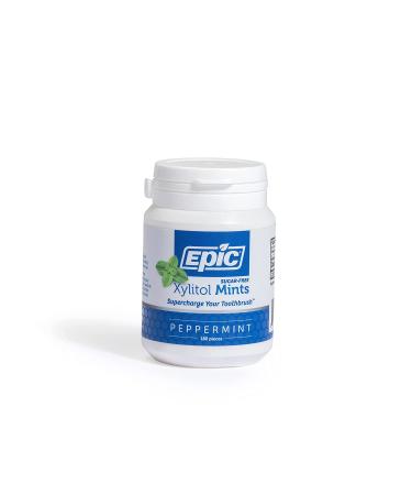 Epic Xylitol Peppermint Mints - Sugar-Free & Aspartame-Free for Dry Mouth & Gum Health - 180 Pieces, Pack of 2 - Buy Online on GoSupps.com