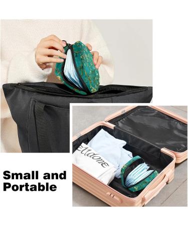 Menstruation Pad Bag with Zipper - Stylish Women's Napkin & Tampon Bag | Flowering Almond Tree Design - Buy Online on GoSupps.com