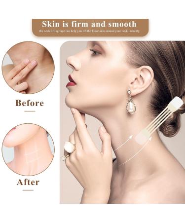 Friendship 48Pack Neck Lifting Tapes Invisible Neck Lifting Patches Stickers Tightening Bands Patches for Skin Care(8pcs elastic neck bands 40pcs replacement tapes) 48Pcs - Buy Online on GoSupps.com