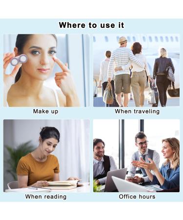 GoodSing 3PCS Contact Lens Case Set - Portable Inserter Remover & Tweezer with Mirror for Travel & Home - Brown Blue & Violet - Buy Online on GoSupps.com