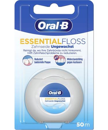 Buy Oral-B Essentialfloss Dental Floss Unwaxed 50m - Best International Shipping - Buy Online on GoSupps.com