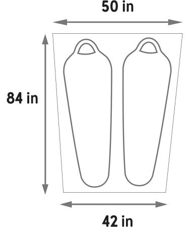 Kelty Late Start 2 Footprint - Durable Footprint for Enhanced Tent Protection - Buy Online on GoSupps.com