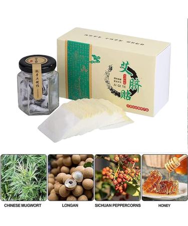 Herbal Wormwood Belly Button Tummy Sticker Moxibustion Patch Mugwort Pellet Effective Ancient Mugwort Pellet (90pcs) - Buy Online on GoSupps.com
