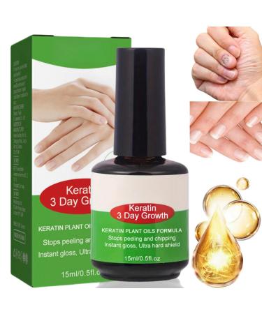 South Moon Keratin 3 Day Growth Liquid Keratin 3 Day Growth Nail Treatment&Strengthener Nail Growth Treatment for Strengthener Nail Oil Treatment for Damaged Nail Nail Repair Treatment