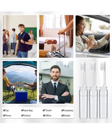Rtteri 50 Pcs Travel Toothbrush Kit | Folding Toothbrush with Cover | Portable Mini Toothbrush for Adults & Kids | Perfect for Travel, Camping, and Home Use - Buy Online on GoSupps.com