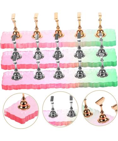 minkissy 3 Sets Artificial Nails Display Holder Fake Nails Display Holder Fake Nail Tips Training Nail Stands Nail Holder for Painting Nails Crystal Stand Acrylic With Base - Buy Online on GoSupps.com