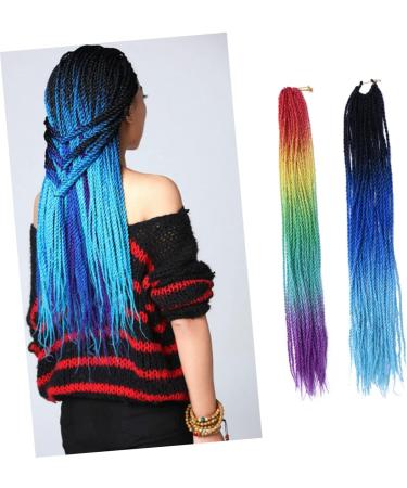 minkissy Ponytail Extension Straight Hair Extension Clip Braided Synthetic Hairpieces Clip on Ponytails Braids Hair Extensions Dreadlocks Wigs Human Hair Fake Multicolor Women's Size 1 Picture 1 - Buy Online on GoSupps.com