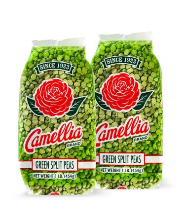 Camellia Brand Dried Green Split Peas, 1 Pound (Pack of 2)