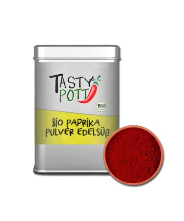 Jeske Sports Supplies Tasty Pott Basic spices basic spices spice mixtures spices powder spicy flavor organic paprika powder noble sweet 100 g