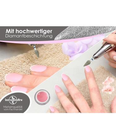 Diamond Grinder Milling Bit - Medium Grain for Callus Gel Acrylic & Natural Nails | Perfect for Nail Care - Buy Online on GoSupps.com
