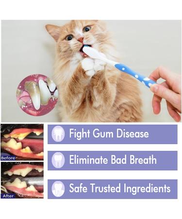 Cat Toothpaste Freshens Breath Cleaning Dog Pet Toothpaste - Safe and Effective Cat Oral Care Toothpaste for Dogs and Pets Frifer - Buy Online on GoSupps.com