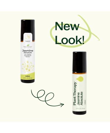 Plant Therapy Jasmine Sambac Absolute Pre-Diluted Essential Oil Perfume Roll-On 10 mL (1/3 oz) 100% Pure Natural Aromatherapy Therapeutic Grade - Buy Online on GoSupps.com
