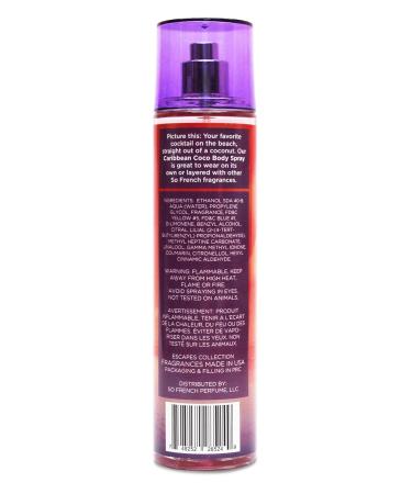 Body spray caribbean coco by so french for ladies 8 Fl Oz - Buy Online on GoSupps.com