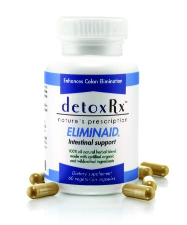 DetoxRx - Eliminaid | Provides Gentle Elimination Assistance During Times of Stress Illness Immobility Travel Dietary Changes or as a Result of Prescription medications. (60 Capsules)