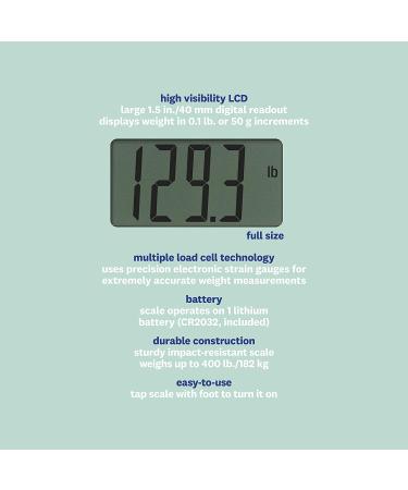 Conair WW Digital Glass Bathroom Scale - 400 Lbs Capacity, Silver Frame - Buy Online on GoSupps.com