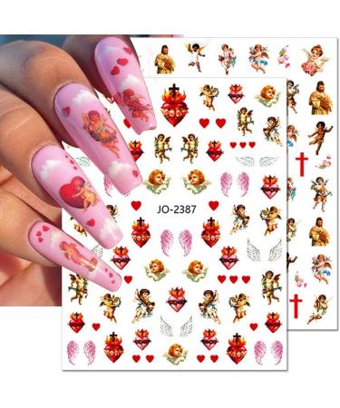 Dornail Virgin Mary Nail Art Stickers - 12 Sheets | Christian Jesus & San Judas Design | 3D Self-Adhesive Decals for DIY Nail Decorations - Buy Online on GoSupps.com