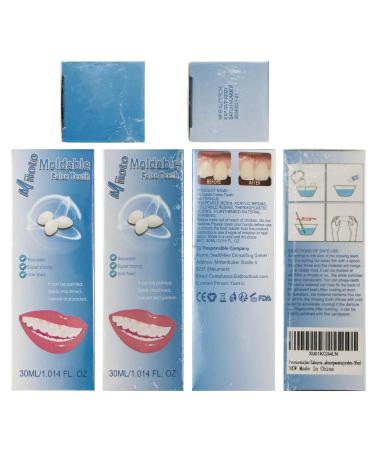 Buy Miioto Provisional Dentures - Temporary Dental Repair Kit for DIY Denture Fixes | Ideal for Temporary Prosthesis & Vampire Costume - Buy Online on GoSupps.com