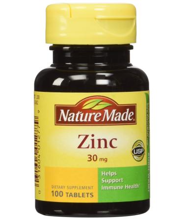 Nature Made Zinc Tabs - 30 mg - 100 ct