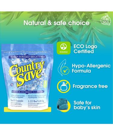 Country Save Oxygen Powered Brightener - Color-Safe Laundry Whitener (40 wash loads) - Buy Online on GoSupps.com