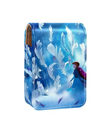 Travel Lipstick Organizer Case Lipstick Case Portable Makeup Bag With Mirror Christmas Snowmen Winter Snow M823t2zgig