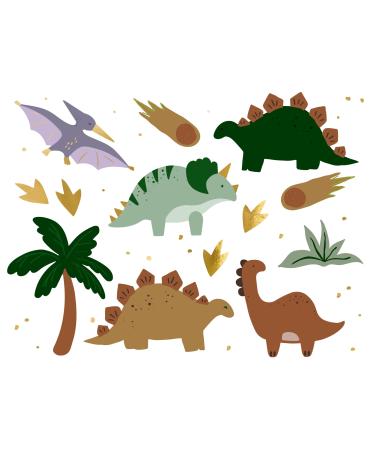 PartyDeco - JURASSIC DINOSAUR EPHEMER TATTOOS 13 PATTERNS