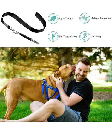 Professional Ultrasound Dog Whistle Set - Stop Barking Training & Recall | 2PCs Black & White - Buy Online on GoSupps.com